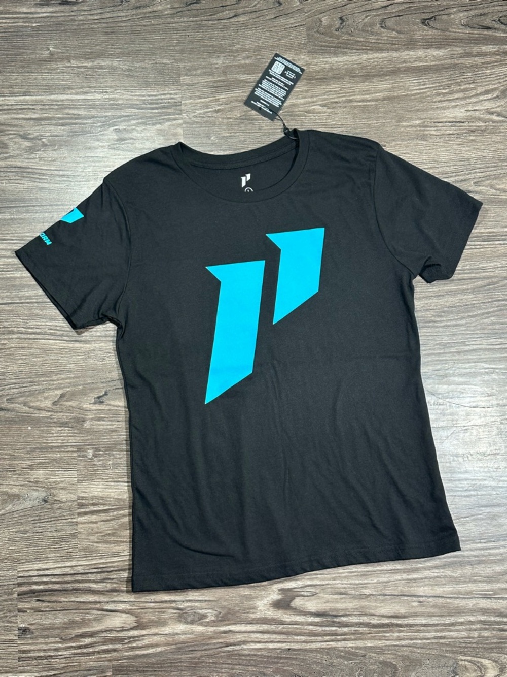 NWT Ladies 1ST PHORM Black Short Sleeve  Crew Neck Graphic Logo T-Shirt L